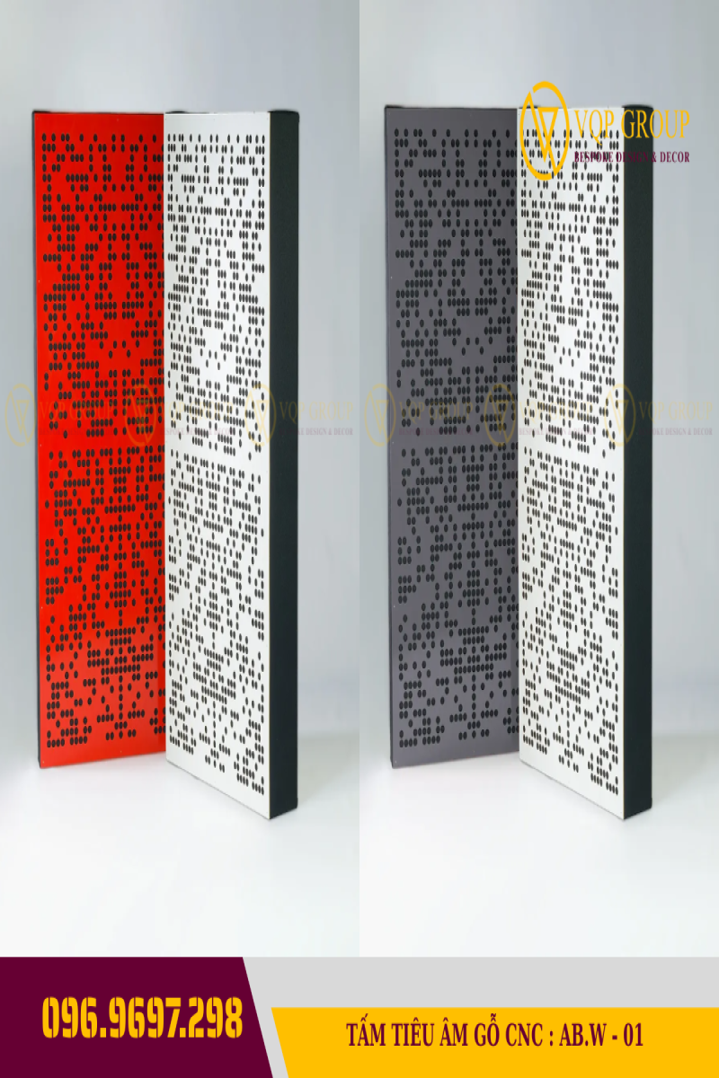 TẤM TIÊU ÂM GỖ CNC CAO CẤP AB.W - 01