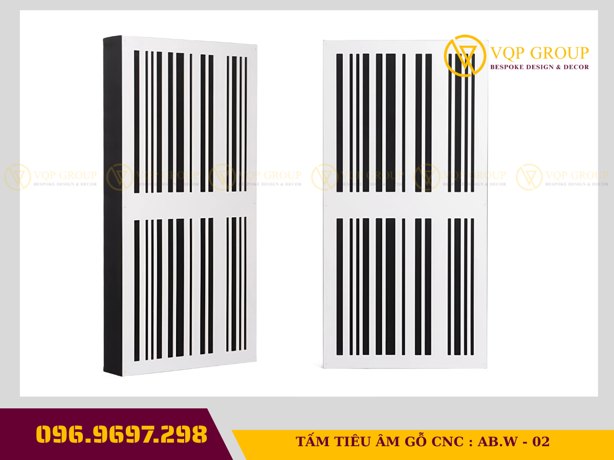 TẤM TIÊU ÂM GỖ CNC CAO CẤP AB.W - 02