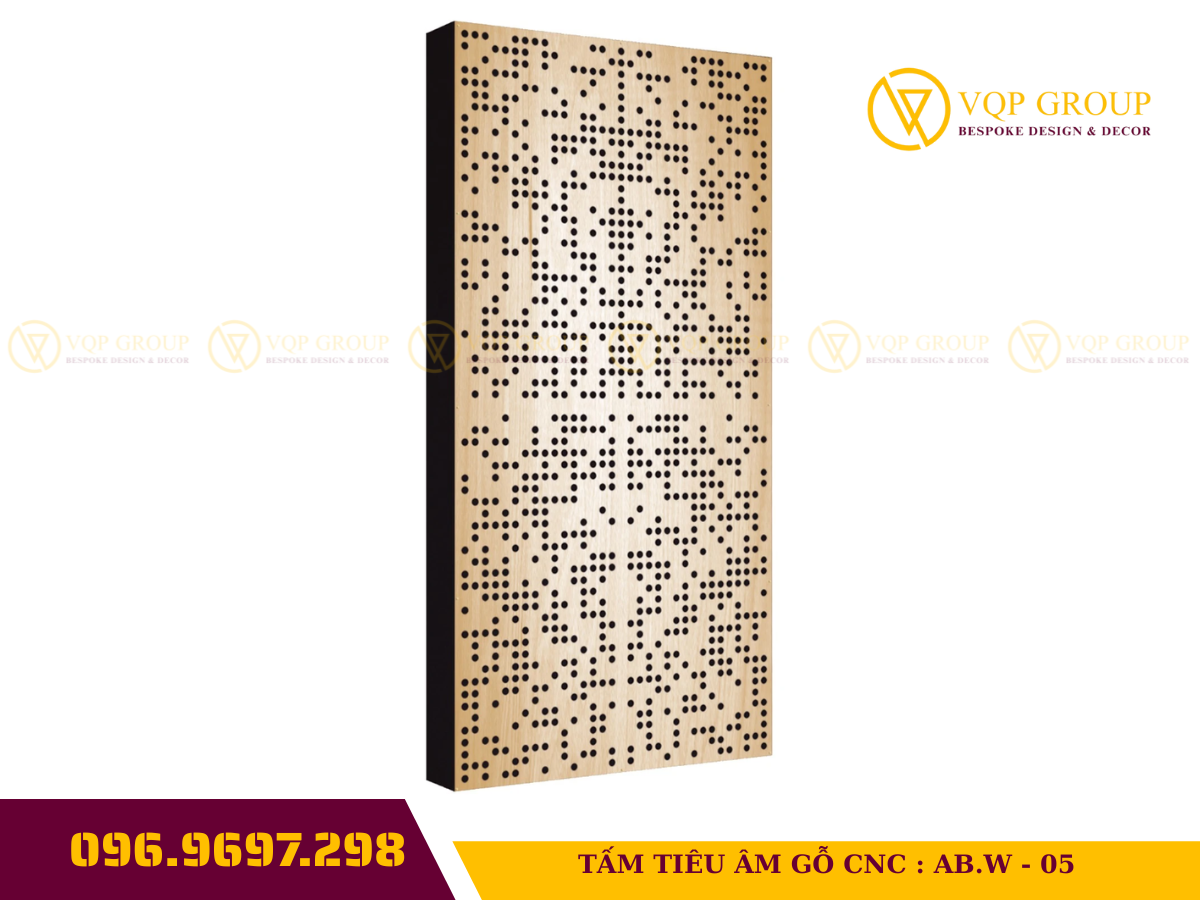 TẤM TIÊU ÂM GỖ CNC CAO CẤP AB.W - 05