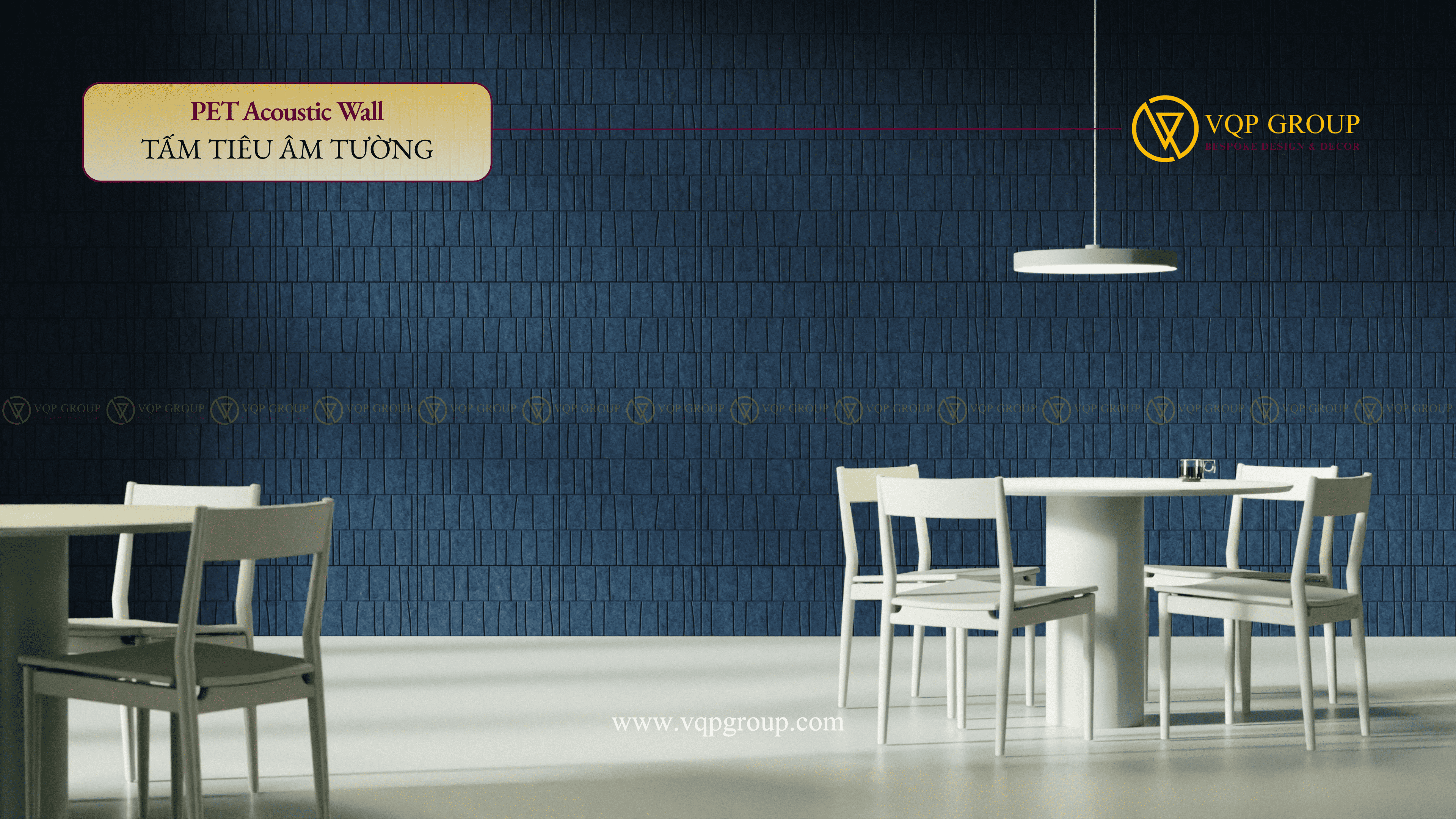 TẤM ỐP TƯỜNG TIÊU ÂM DASH LINE – PET ACOUSTIC WALL PANEL HIỆN ĐẠI