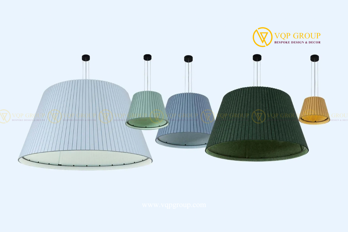 ĐÈN PET TIÊU ÂM CHỤP TRÒN TẠO NHỊP VQP-PET-C048 – GIẢI PHÁP PET ACOUSTIC-LIGHTING CHO KHÔNG GIAN HIỆN ĐẠI