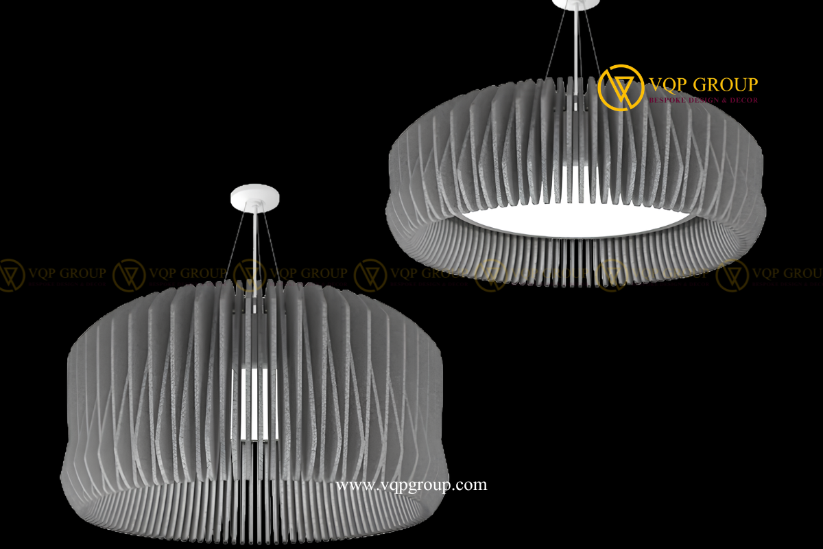 ĐÈN TREO PET NAN ĐAN ĐA DIỆN VQP-PET-C008 – PET ACOUSTIC LIGHTING CHO KHÔNG GIAN HIỆN ĐẠI