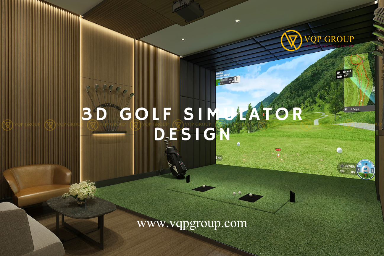 NÂNG TẦM ĐẲNG CẤP VỚI GIẢI PHÁP THIẾT KẾ THI CÔNG 3D GOLF SIMULATOR!