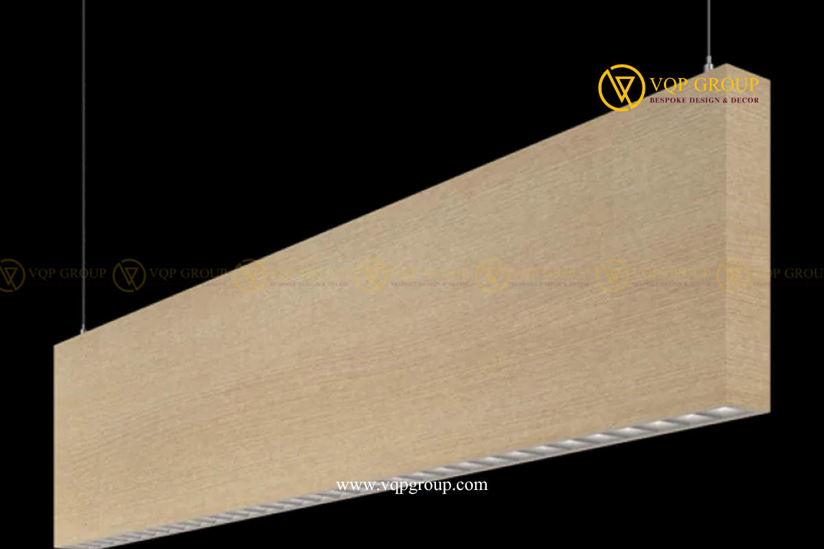 ĐÈN TREO TIÊU ÂM PET ACOUSTIC – LAM ĐÈN PET TUYẾN TÍNH 38 Ô CHỐNG CHÓI HAI HƯỚNG | VQP-PET-C025