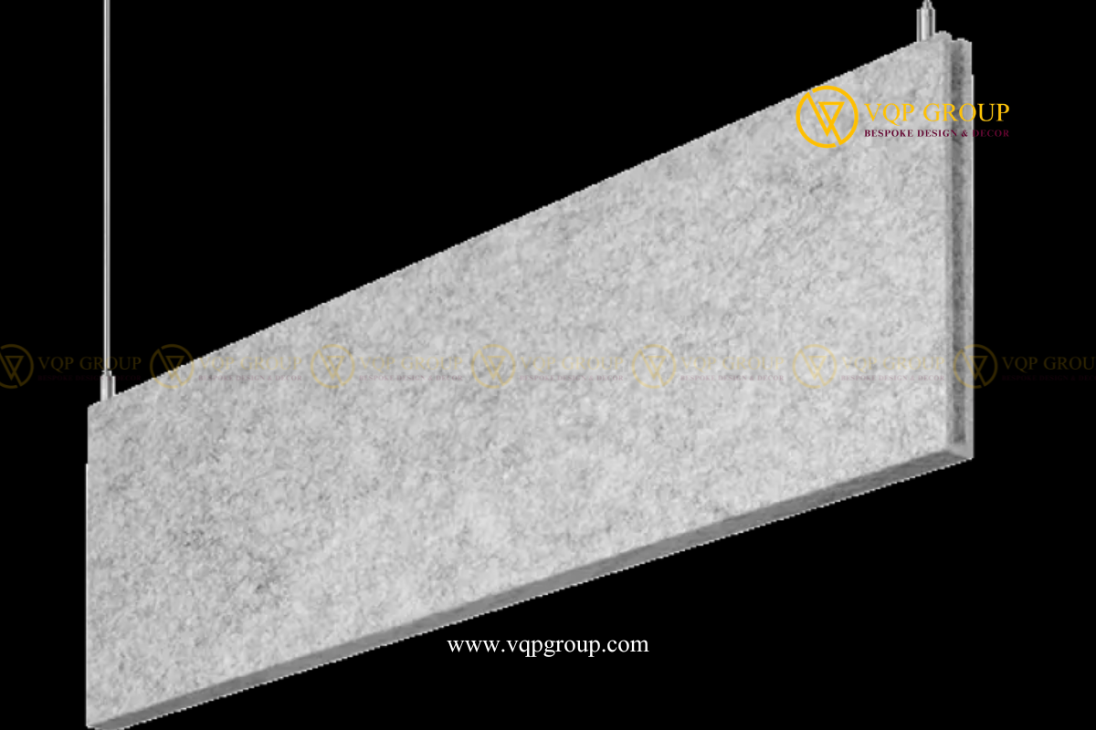 LAM TRẦN TIÊU ÂM PET DẠNG HỘP VQP-PET-C001 – GIẢI PHÁP KIỂM SOÁT ÂM VANG CHO TRẦN MỞ HIỆN ĐẠI