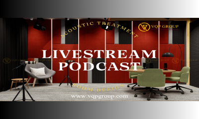 Thiết Kế & Thi Công Phòng Livestream, Podcast Chuyên Nghiệp – VQP Group