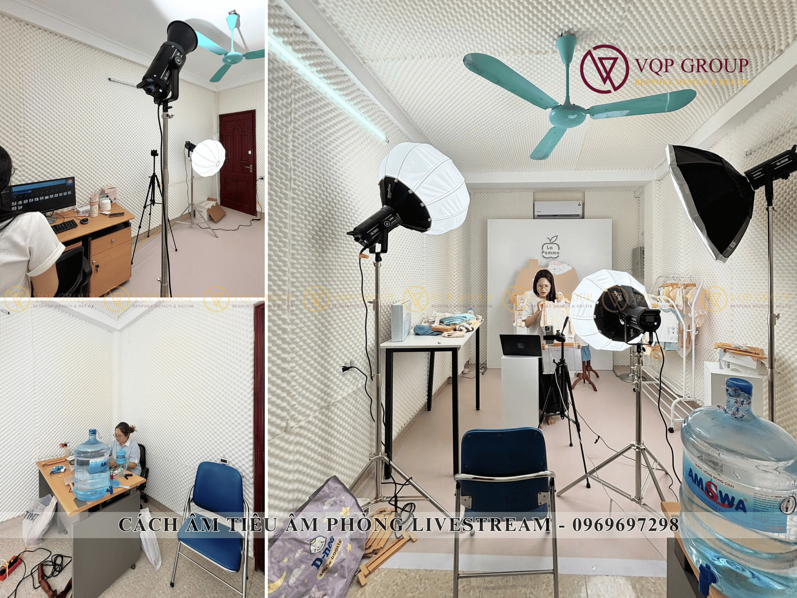 Hoàn Thiện Dự Án Chuỗi Phòng Livestream Thời Trang Bristar Tại Xuân Đỉnh, Hà Nội – Giải Pháp Cách Âm Tiêu Âm Chuyên Nghiệp Từ VQP Group