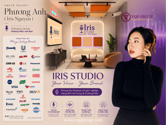 Dự Án Thiết Kế Thi Công Phòng Thu Podcast Iris Studio Tại Khu Đô Thị Geleximco Hà Đông