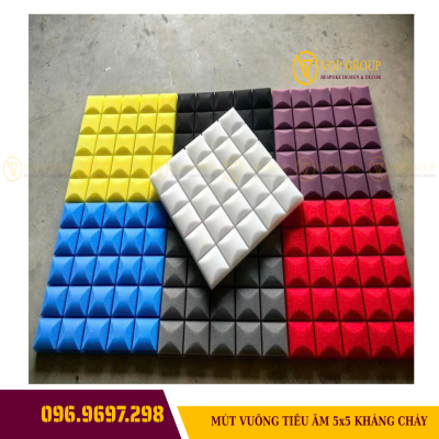 MÚT VUÔNG TIÊU ÂM 5X5 KHÁNG CHÁY