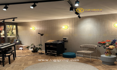 VQP GROUP Hoàn Thiện Tiêu Âm Trang Trí Phòng Nghe Nhạc Cao Cấp Tại Vinhome Greenbay