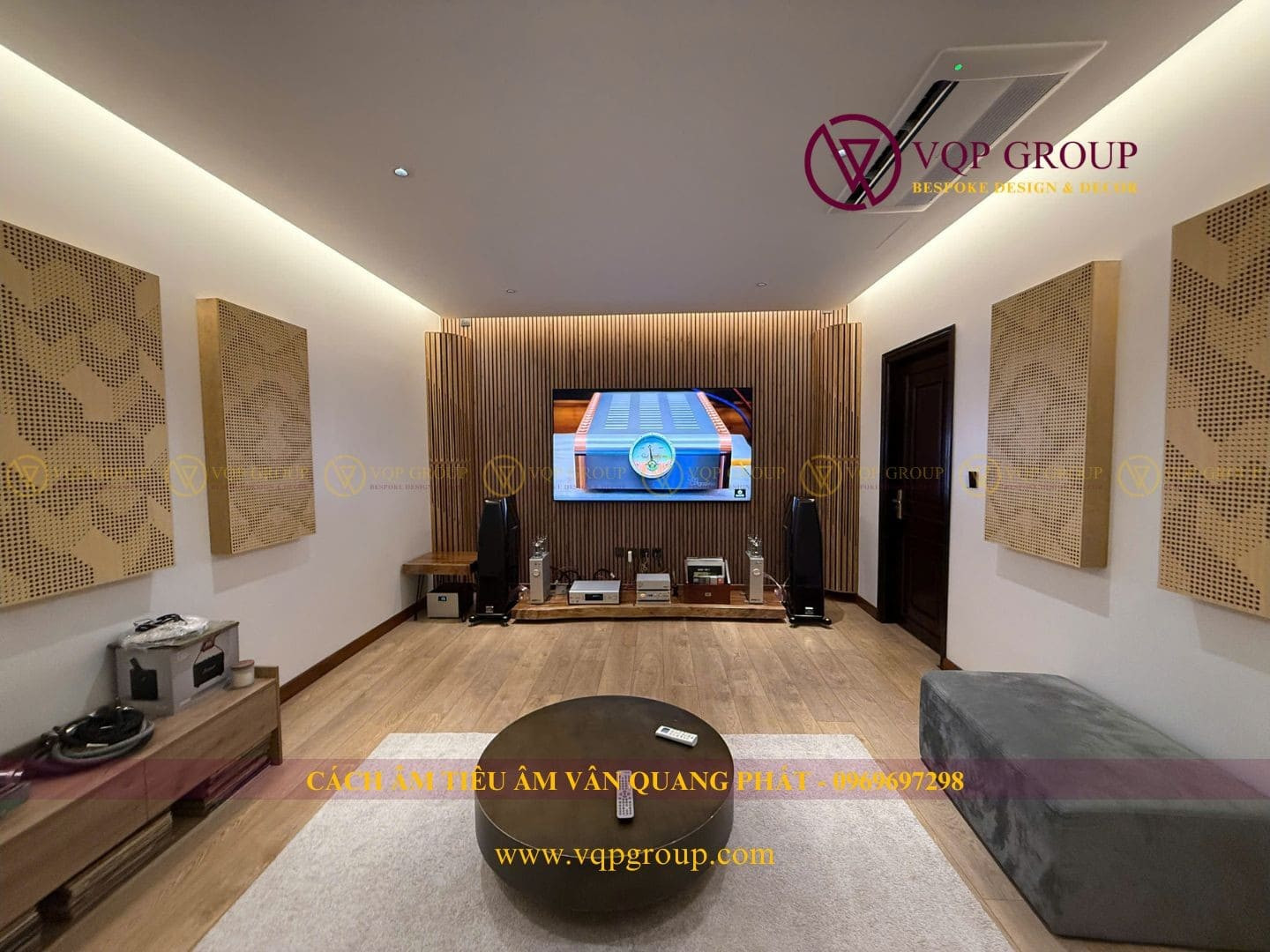 Thi Công Phòng Giải Trí Gia Đình Cao Cấp Tại Khu Đô Thị Xa La – Hà Đông | Không Gian Nghe Nhạc Hi-End Chuẩn Âm Học