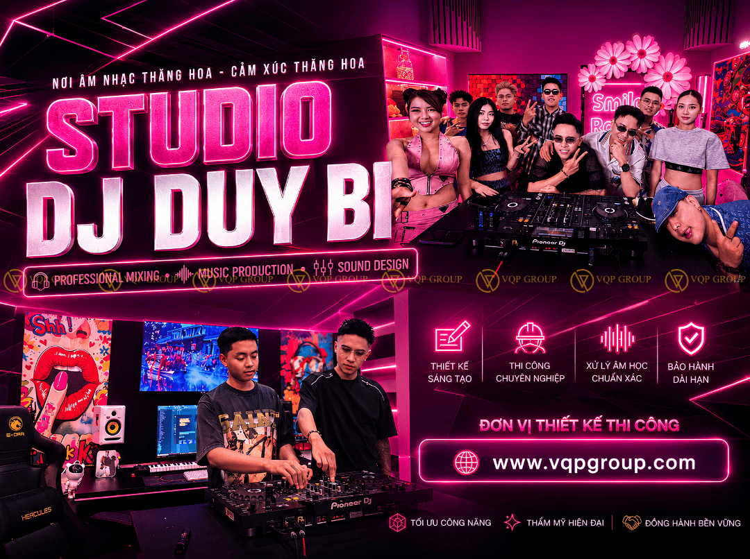 Hoàn Thiện Dự Án Studio DJ Duy Bi Hà Nội – Không Gian Âm Nhạc, Sáng Tạo Và Giải Trí Đẳng Cấp