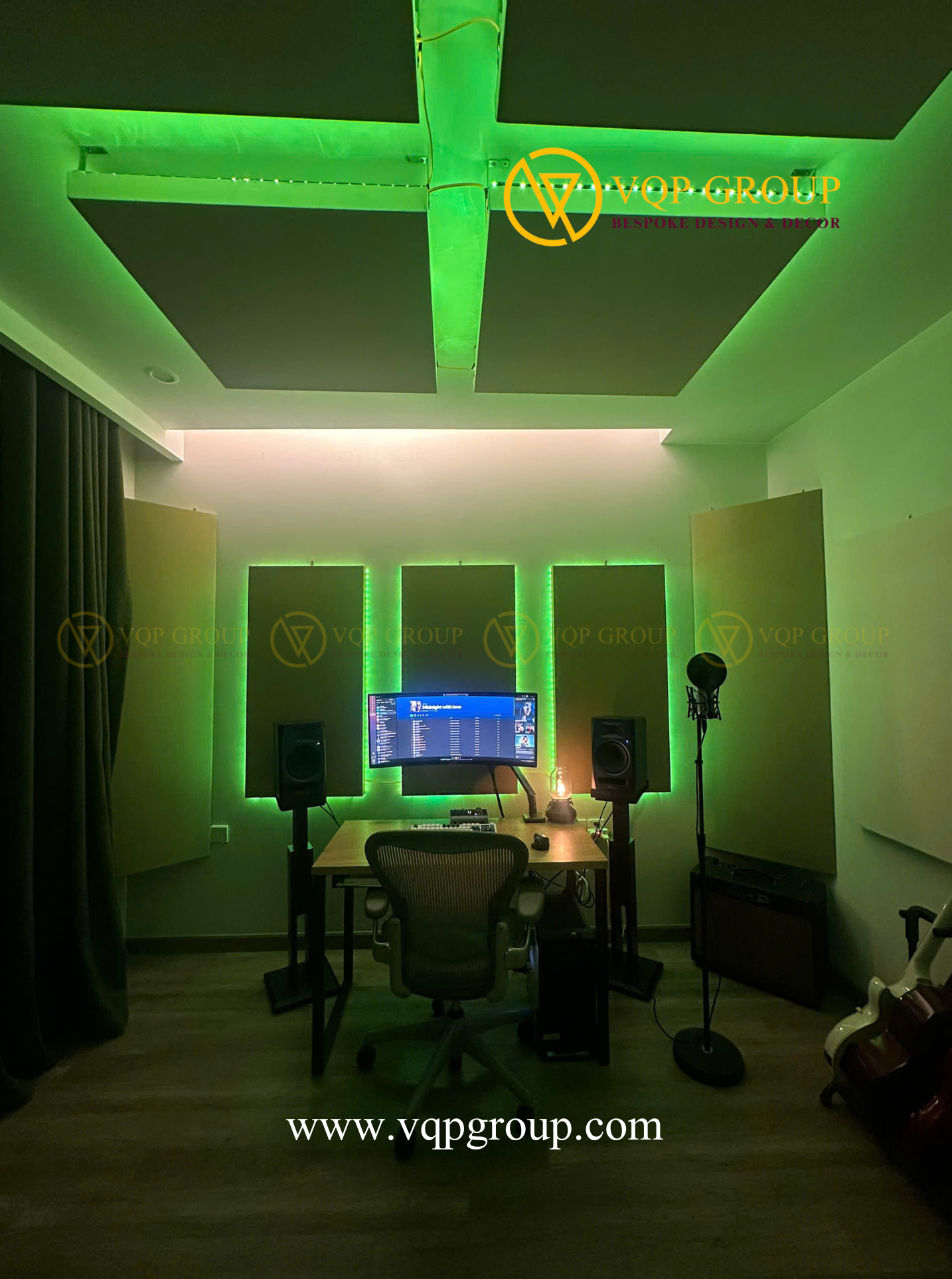 VQP GROUP Hoàn Thiện Setup Phòng Thu Chuyên Nghiệp Tại Onsen - KĐT Ecopark