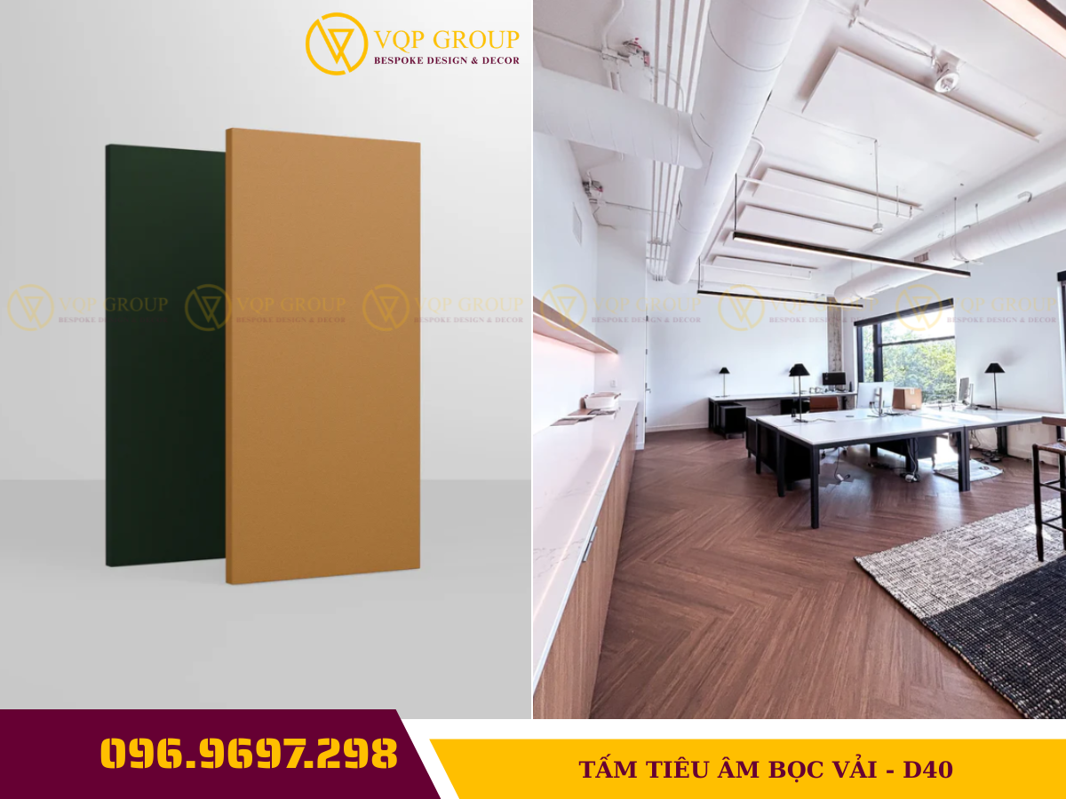 TẤM TIÊU ÂM BỌC VẢI D40