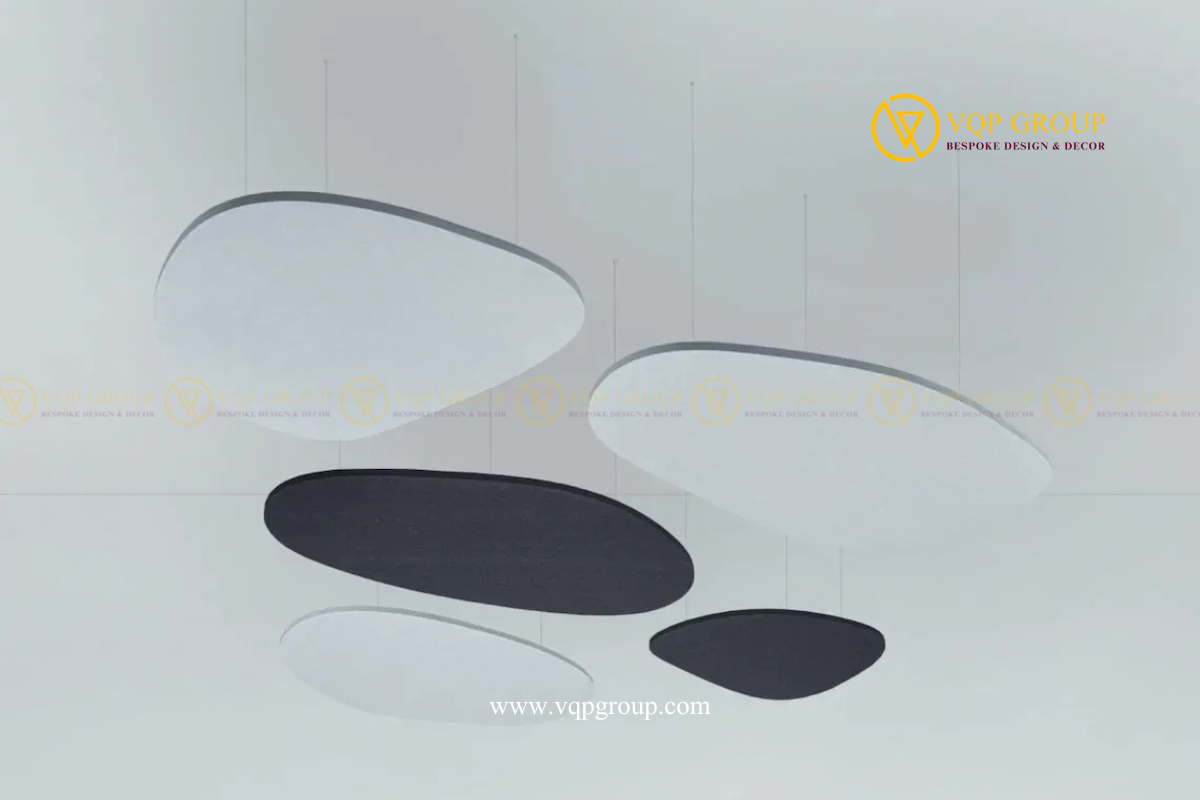 TẤM TRẦN PET HÌNH SỎI VQP-PET-C062 – CLOUD TIÊU ÂM HỮU CƠ TREO TRẦN