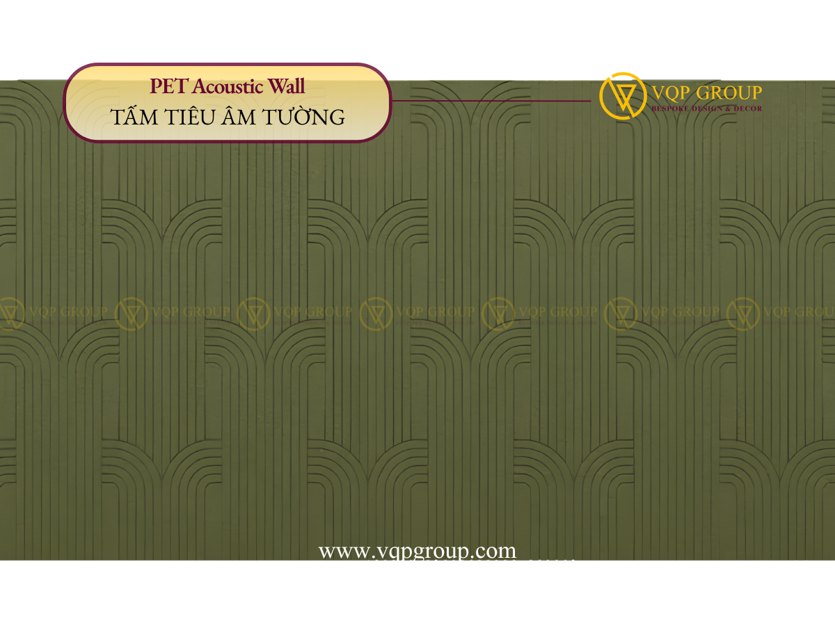 TẤM TƯỜNG PET ĐƯỜNG NÉT TỰ NHIÊN – PET ACOUSTIC WALL VQP-PET-W019