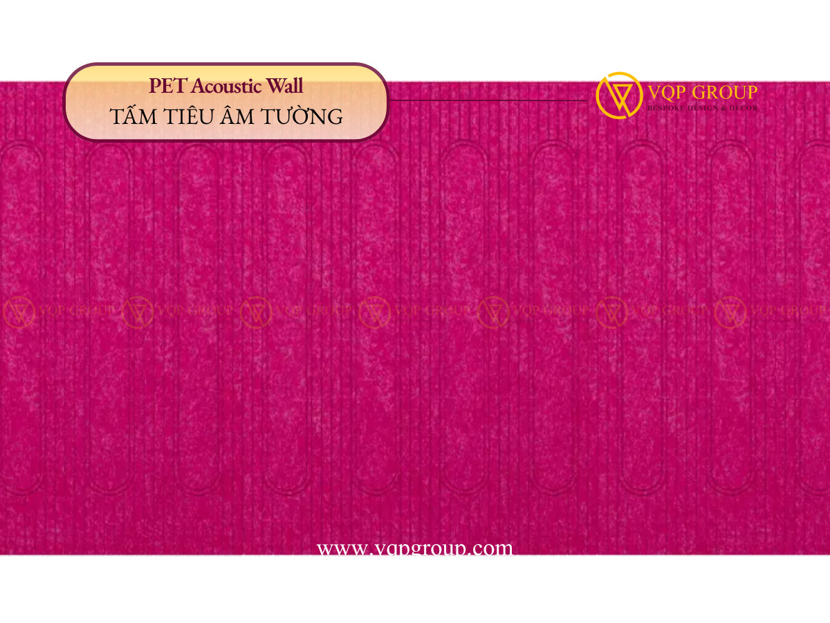 TẤM TƯỜNG PET HÌNH HỌC NÉT MẢNH – PET ACOUSTIC WALL VQP-PET-W018