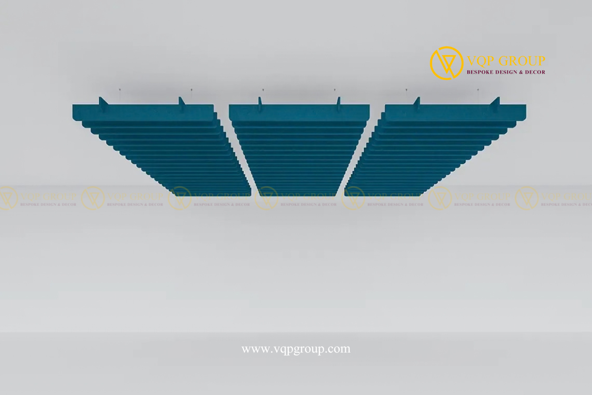 TRẦN LAM PET THẲNG BO CẠNH VQP-PET-C054 – GIẢI PHÁP TRẦN TIÊU ÂM DẠNG BAFFLE CHO KHÔNG GIAN HIỆN ĐẠI