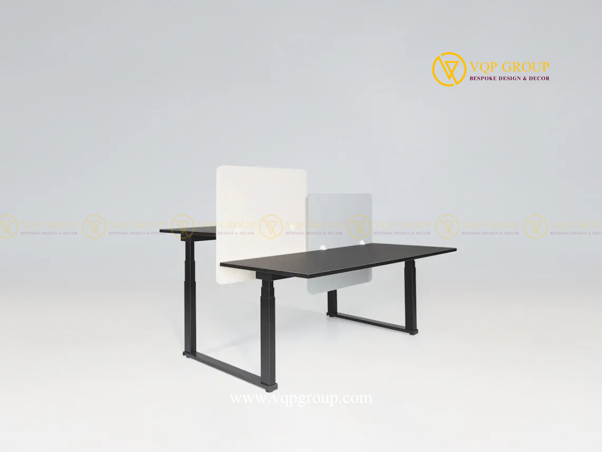 VÁCH NGĂN BÀN LÀM VIỆC TIÊU ÂM PET ACOUSTIC – DESK SCREENS | VÁCH PET CHE TRÊN VÀ DƯỚI BÀN – VQP-PET-D006