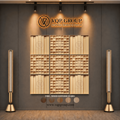 TẤM TÁN ÂM VIBE _ WOOD DIFFUSER 1D QRD