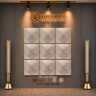 TẤM TIÊU ÂM GỖ CNC - VIBE _ WOOD SQUARE 11