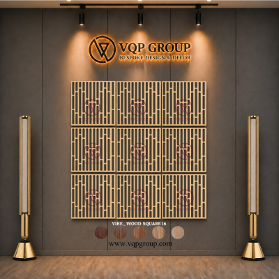 TẤM TIÊU ÂM GỖ CNC - VIBE _ WOOD SQUARE 16