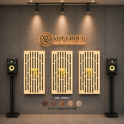 TẤM TIÊU ÂM GỖ CNC - VIBE _ WOOD  1