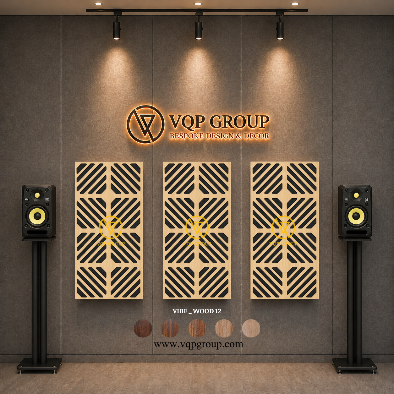 TẤM TIÊU ÂM GỖ CNC - VIBE _ WOOD  12