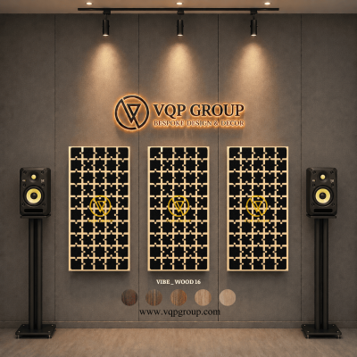 TẤM TIÊU ÂM GỖ CNC - VIBE _ WOOD  16