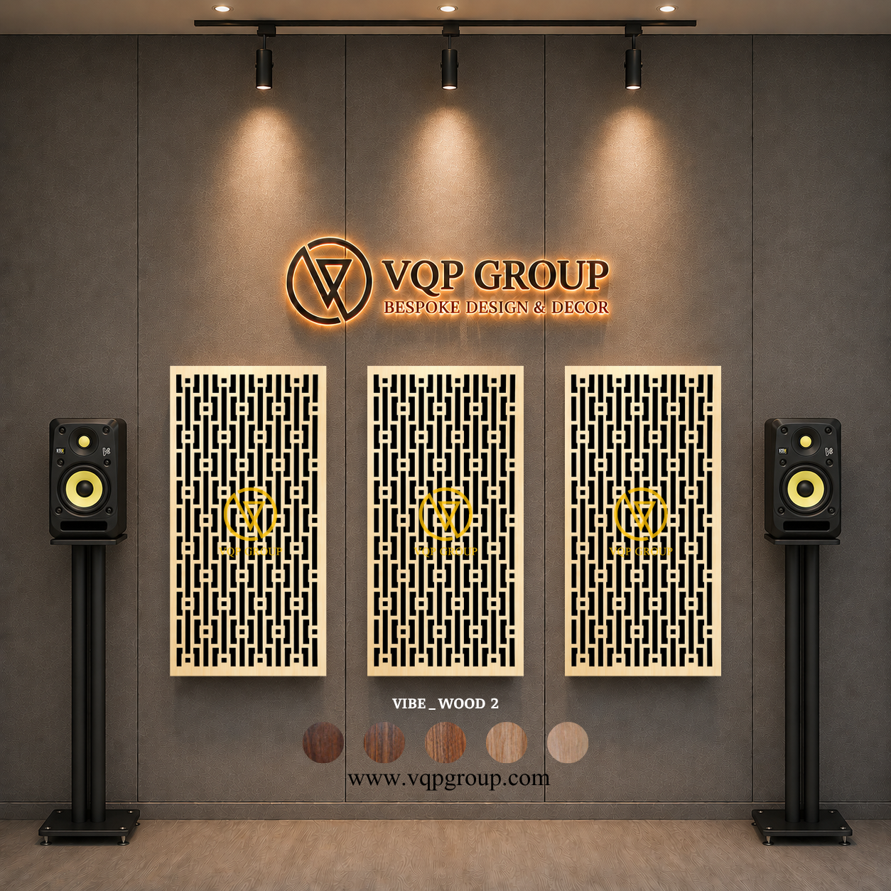 TẤM TIÊU ÂM GỖ CNC - VIBE _ WOOD  2