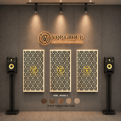 TẤM TIÊU ÂM GỖ CNC - VIBE _ WOOD  2
