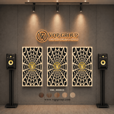 TẤM TIÊU ÂM GỖ CNC - VIBE _ WOOD  23
