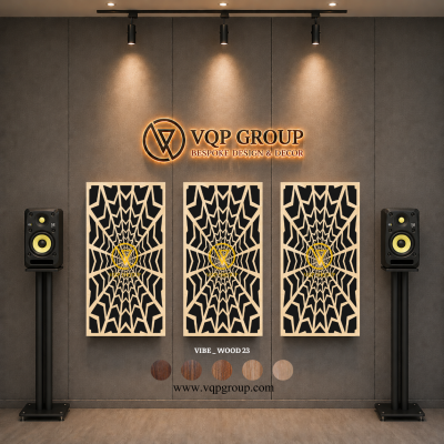 TẤM TIÊU ÂM GỖ CNC - VIBE _ WOOD  23