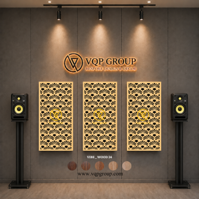 TẤM TIÊU ÂM GỖ CNC - VIBE _ WOOD  24