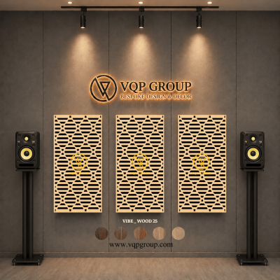 TẤM TIÊU ÂM GỖ CNC - VIBE _ WOOD  25