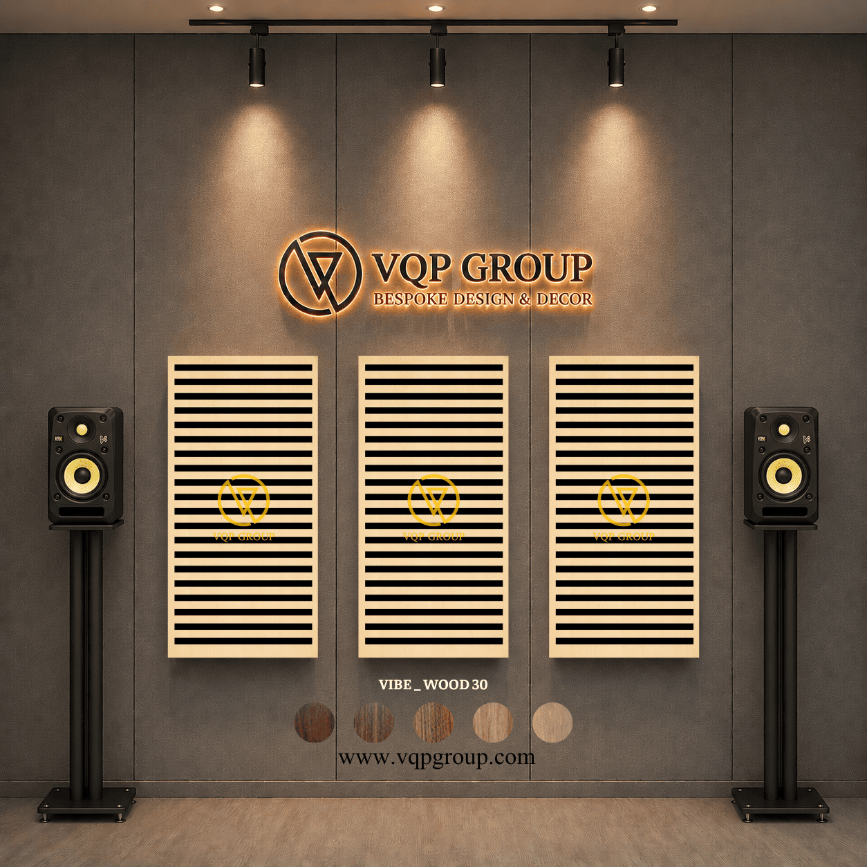 TẤM TIÊU ÂM GỖ CNC - VIBE _ WOOD  30