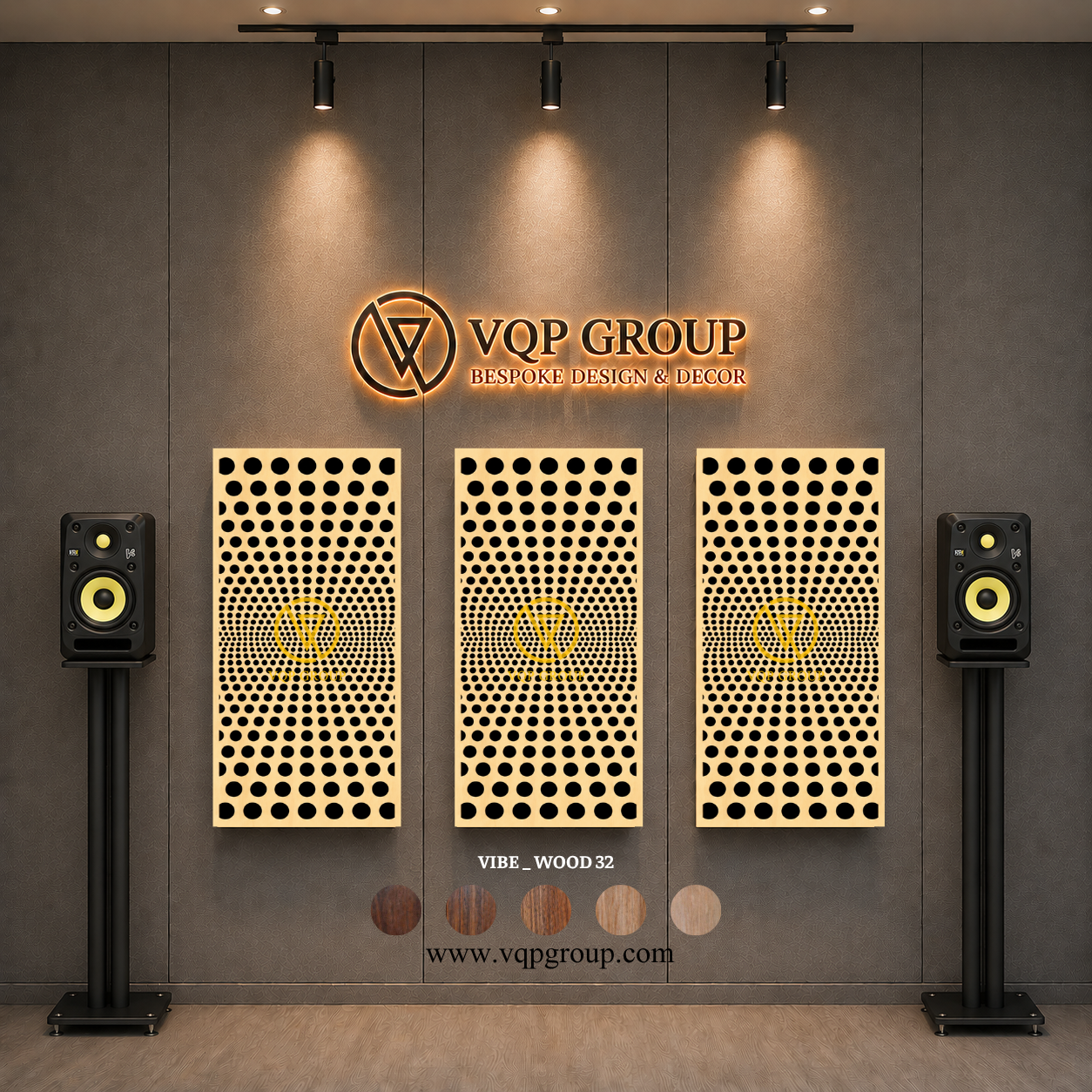 TẤM TIÊU ÂM GỖ CNC - VIBE _ WOOD  32