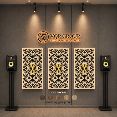 TẤM TIÊU ÂM GỖ CNC - VIBE _ WOOD  35