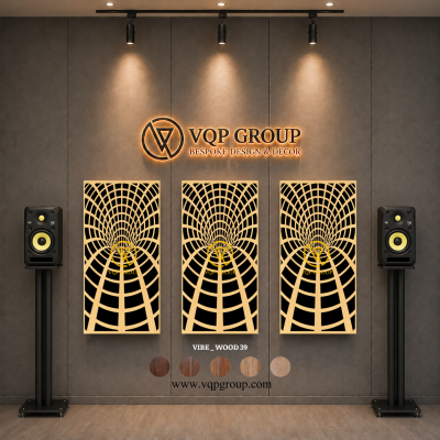 TẤM TIÊU ÂM GỖ CNC - VIBE _ WOOD  39