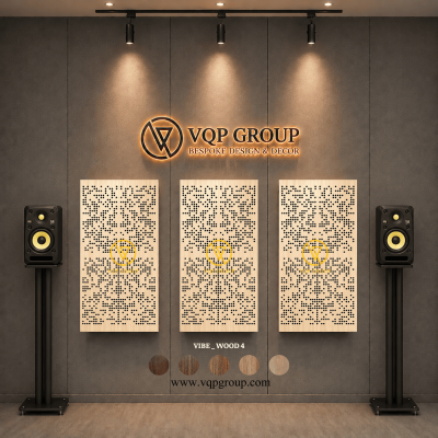 TẤM TIÊU ÂM GỖ CNC - VIBE _ WOOD  4
