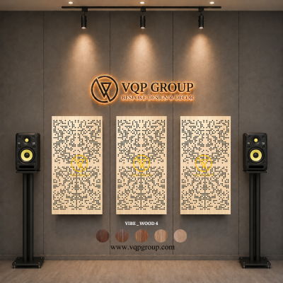 TẤM TIÊU ÂM GỖ CNC - VIBE _ WOOD  4