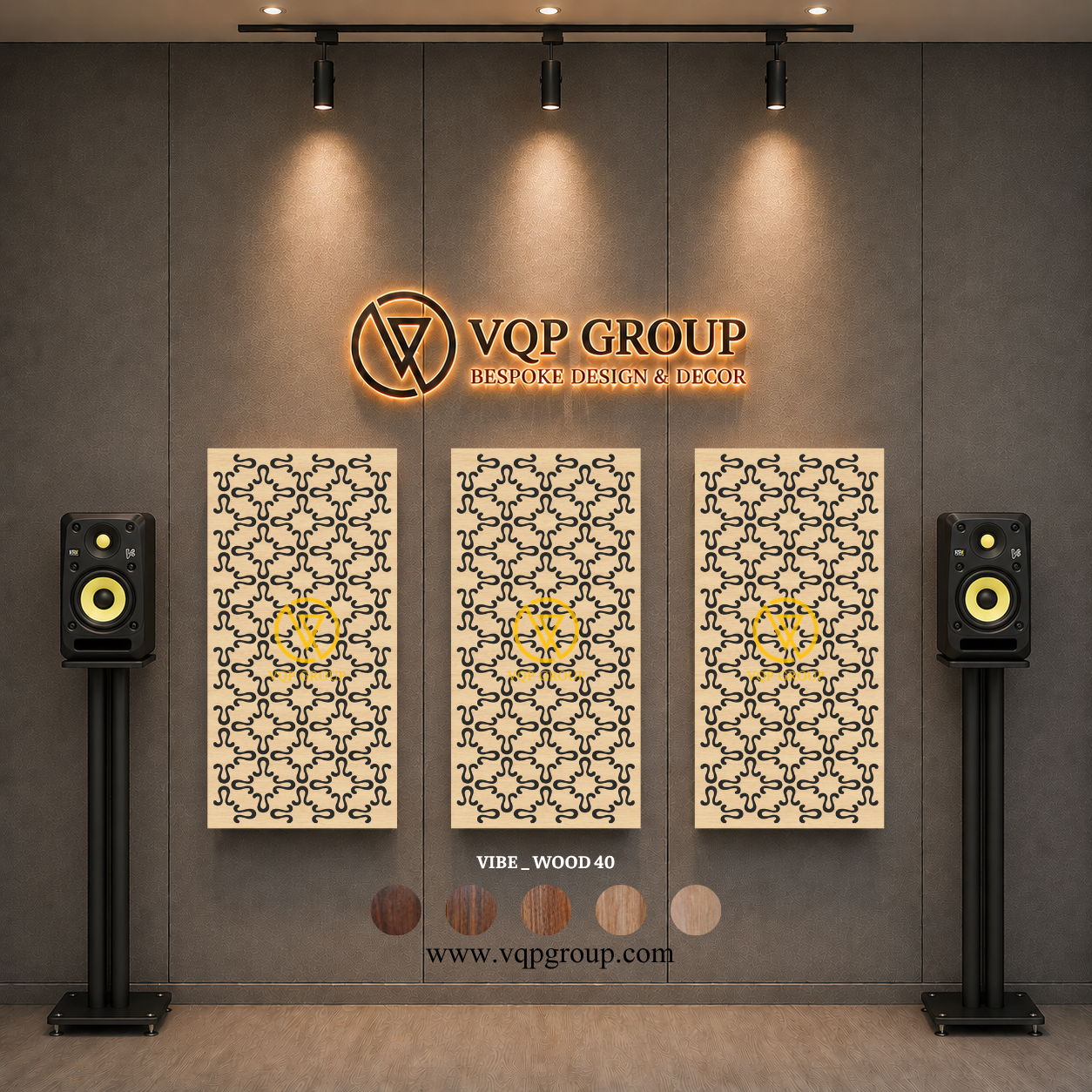 TẤM TIÊU ÂM GỖ CNC - VIBE _ WOOD  40