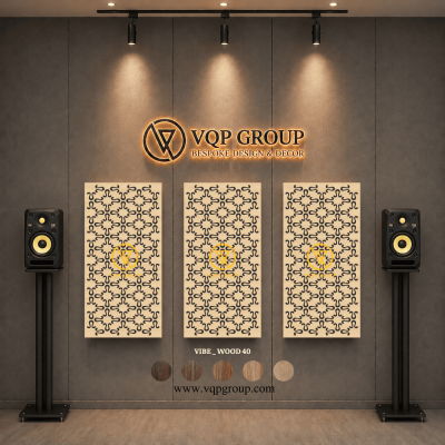 TẤM TIÊU ÂM GỖ CNC - VIBE _ WOOD  40