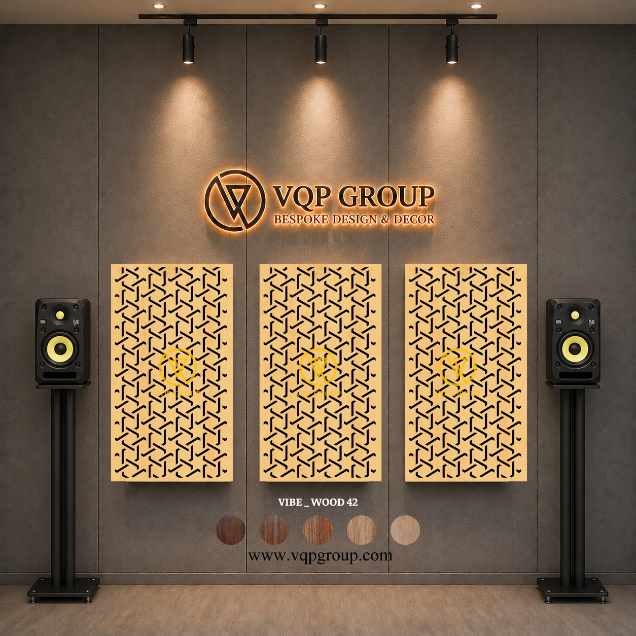 TẤM TIÊU ÂM GỖ CNC - VIBE _ WOOD  42