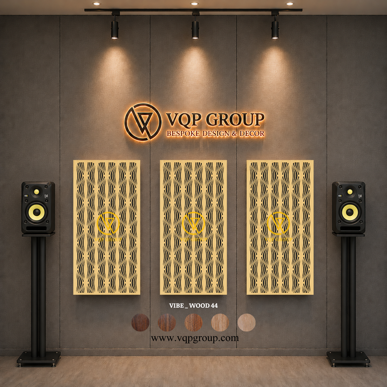 TẤM TIÊU ÂM GỖ CNC - VIBE _ WOOD 44