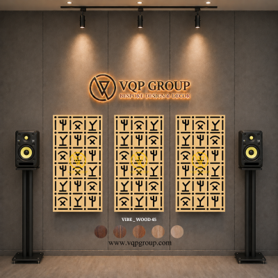 TẤM TIÊU ÂM GỖ CNC - VIBE _ WOOD 45
