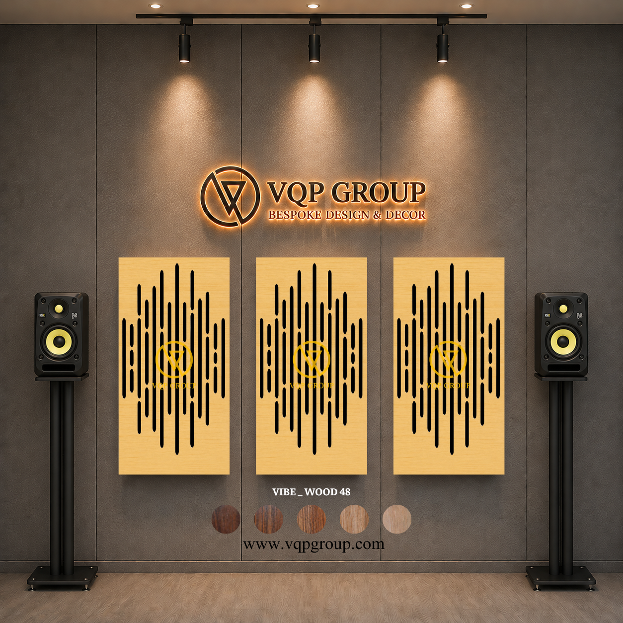 TẤM TIÊU ÂM GỖ CNC - VIBE _ WOOD  48