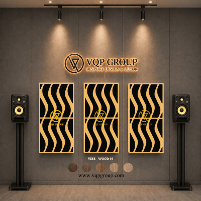 TẤM TIÊU ÂM GỖ CNC - VIBE _ WOOD 49