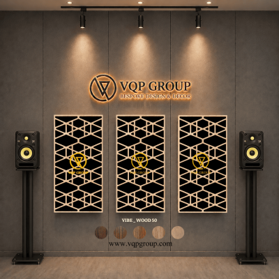 TẤM TIÊU ÂM GỖ CNC - VIBE _ WOOD  50