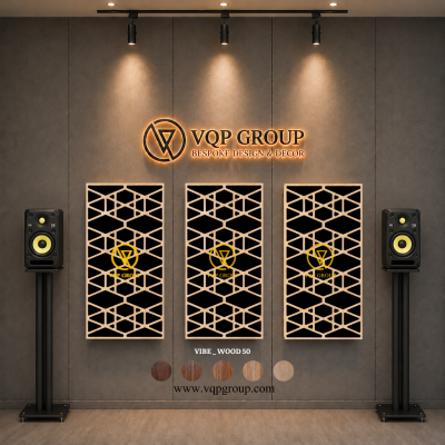 TẤM TIÊU ÂM GỖ CNC - VIBE _ WOOD  50